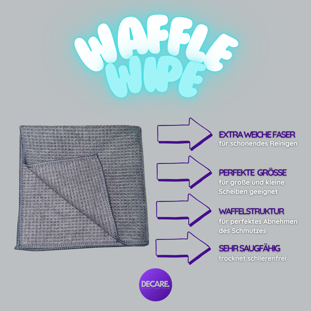 WaffleWipe – Mikrofaser Waffeltuch 40×40 cm - DECARE.