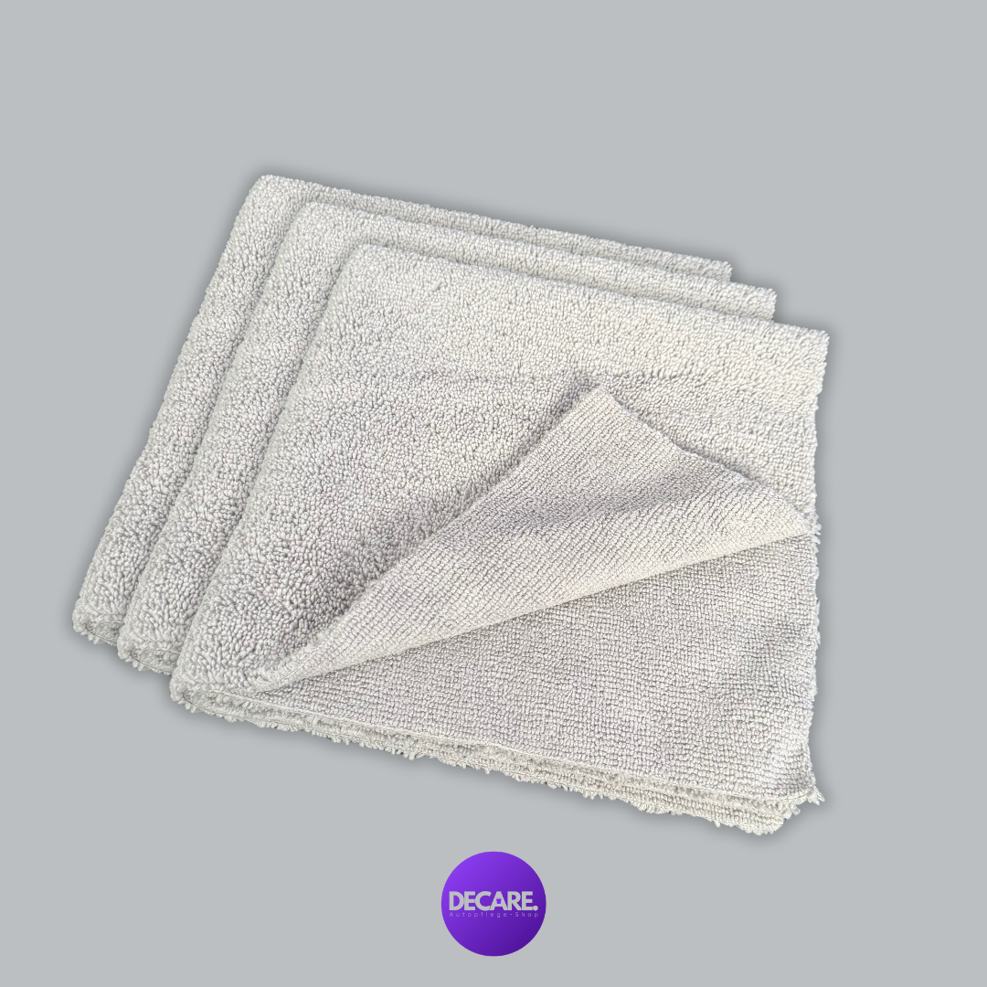 Decare DualWipe Allrounder Mikrofasertuch – kurz- und langflorige Seite für Innenraum und Lackpflege