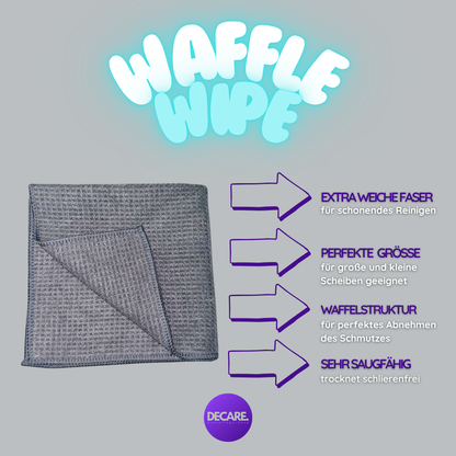 WaffleWipe – Mikrofaser Waffeltuch 40×40 cm - DECARE.