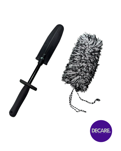 SlimBrush – Flache Mikrofaser-Felgenbürste - DECARE.
