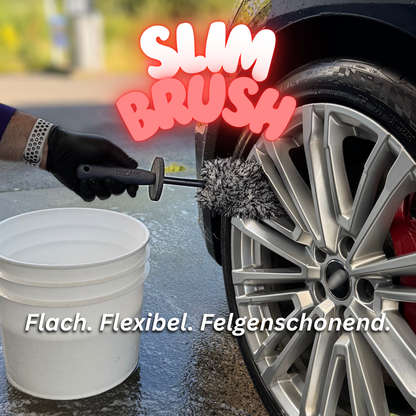 SlimBrush – Flache Mikrofaser-Felgenbürste - DECARE.