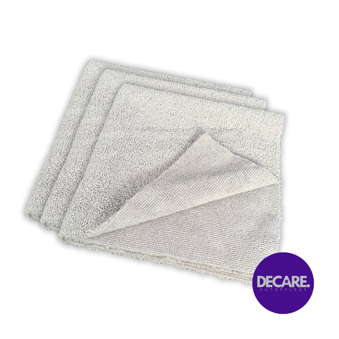 Decare DualWipe Allrounder Mikrofasertuch – kurz- und langflorige Seite für Innenraum und Lackpflege