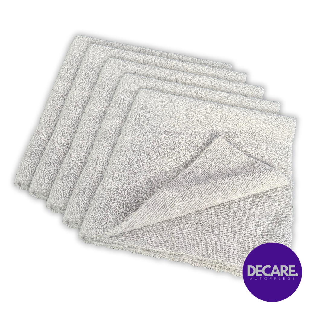 Decare DualWipe Allrounder Mikrofasertuch – kurz- und langflorige Seite für Innenraum und Lackpflege